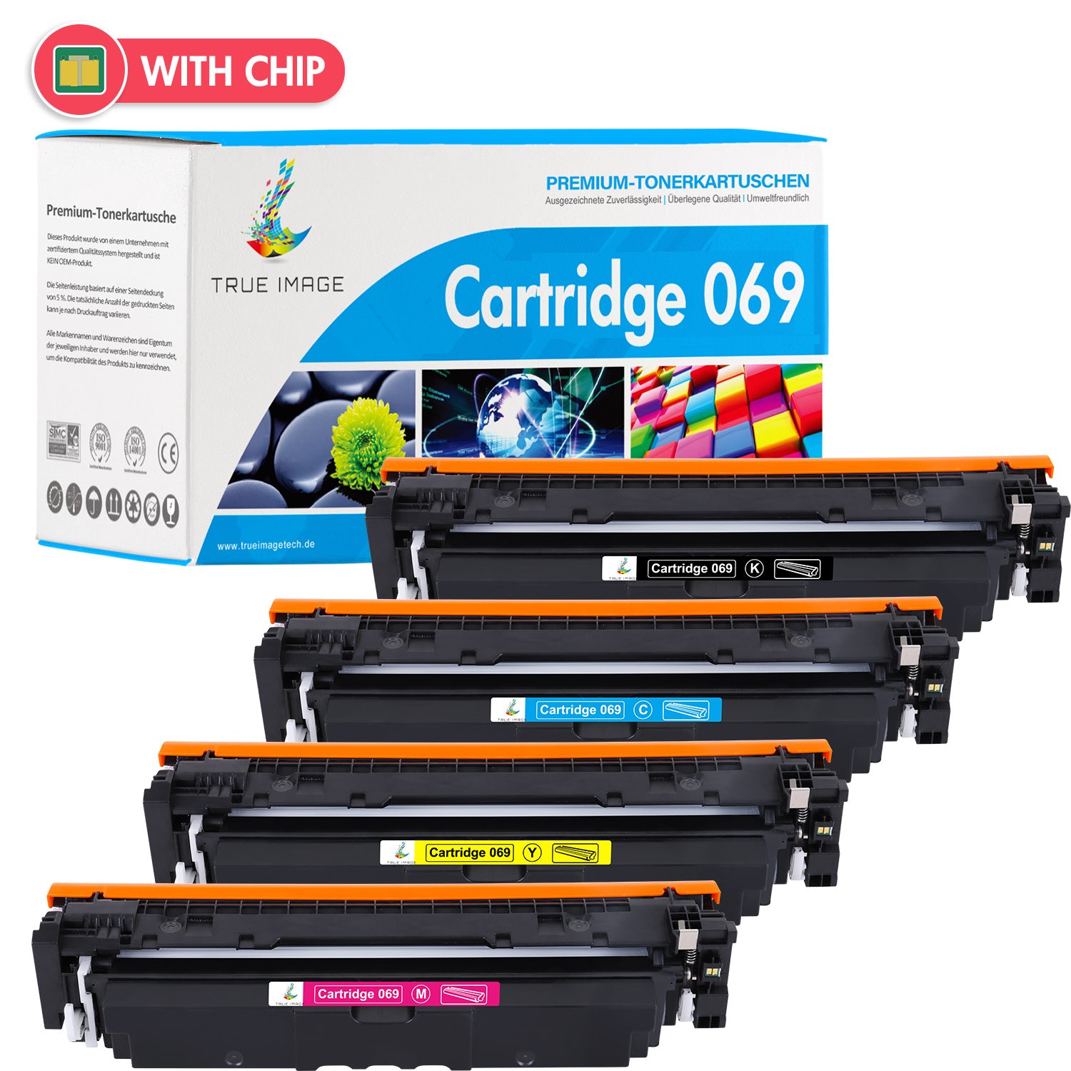 Kompatible Canon 069 Toner Patrone 4er-P