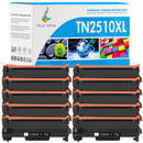 Kompatibel Brother TN2510XL Toner Schwarz 10-Pack