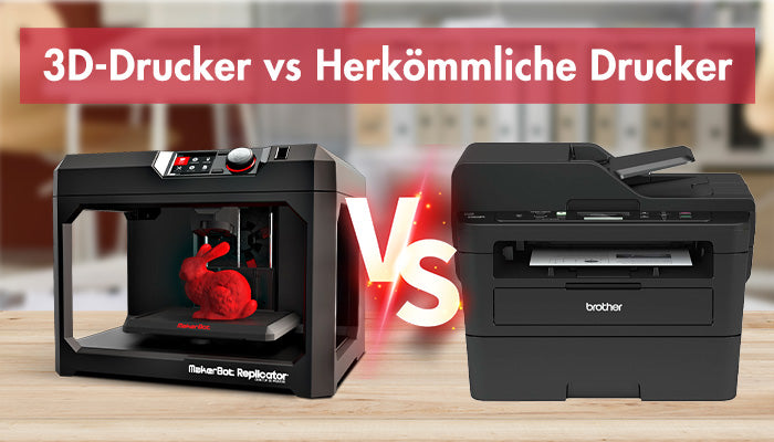 3D-Drucker vs Herkömmliche Drucker