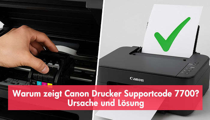 Warum zeigt Canon Drucker Supportcode 7700?