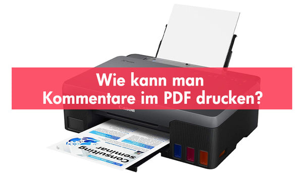 Wie kann man Kommentare im PDF drucken?