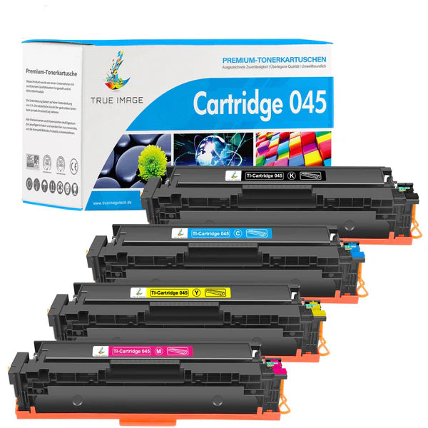 Canon i-Sensys LBP-611Cn Toner-Mit Chip Kompatibel Canon 045/045H 4er-Pack