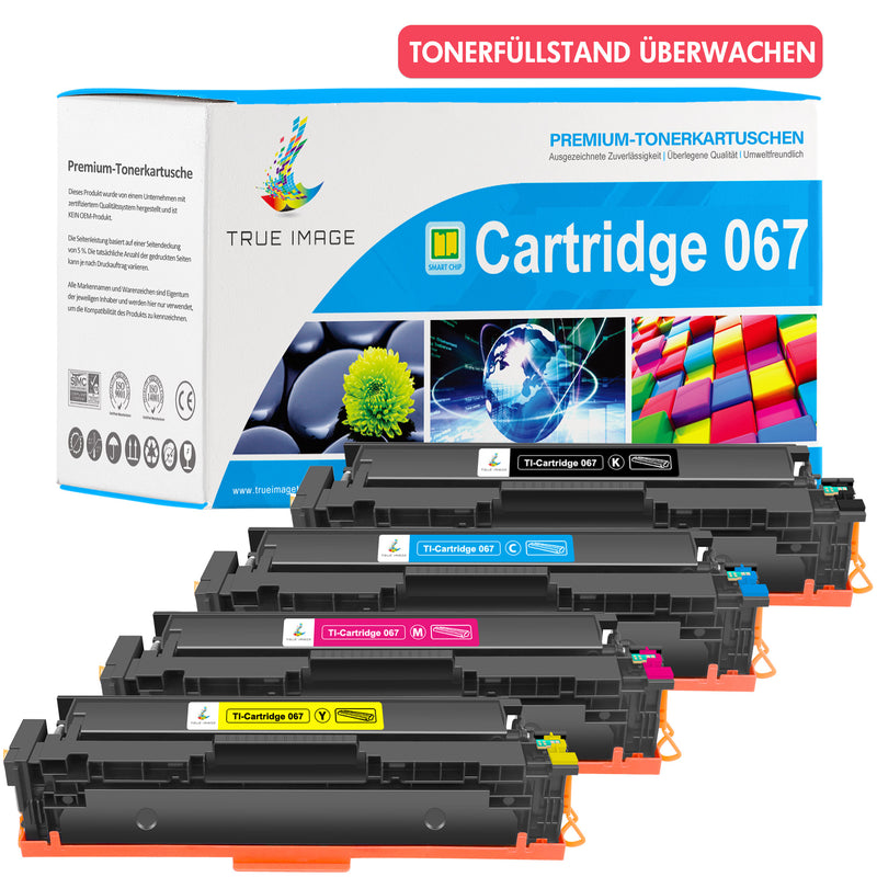 Canon i-SENSYS LBP633Cdw Toner-Kompatible Canon 067/067H 4er-Pack