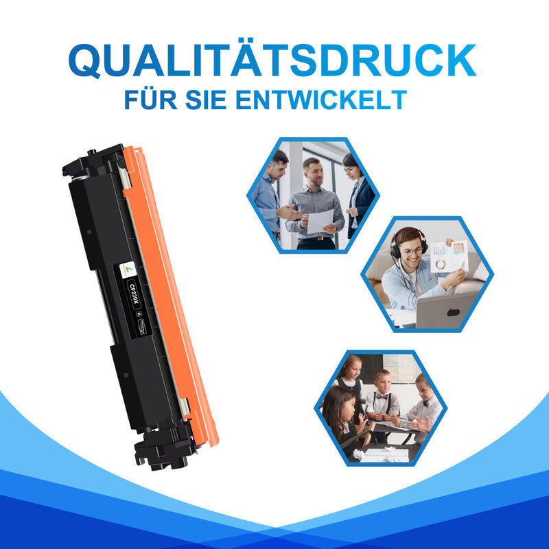 2-Pack CF230X Compatible Toner Cartridge For HP LaserJet Pro M203dn, M203dw, M227fdw (High Yield 30X, 4,000 Pages)