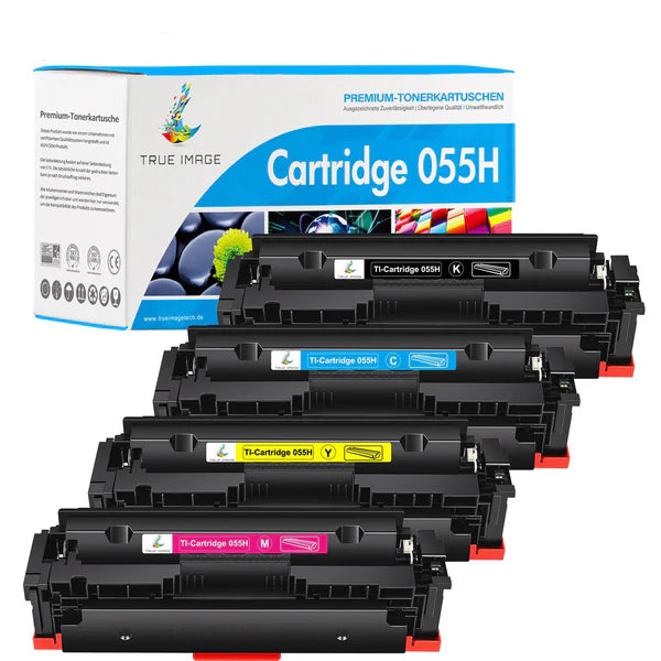 Canon i-SENSYS MF744Cdw Toner-Mit Chip Kompatible Canon 055/055H 4er-Pack