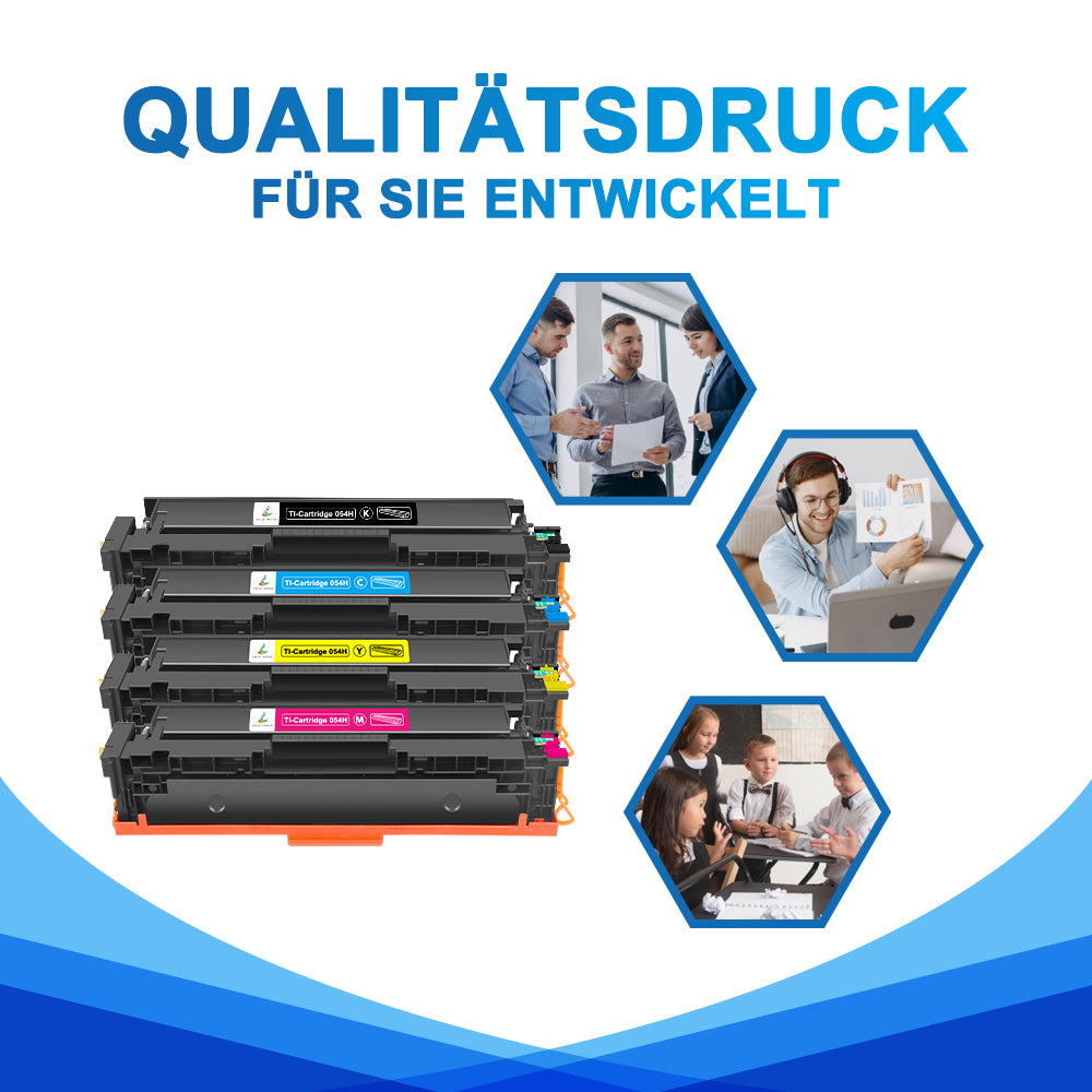 054H Toner 4-Pack – Compatibel Met Canon 054 Voor MF643Cdw, MF645Cx, LBP623Cdw En Meer (Zwart, Cyaan, Geel, Magenta)
