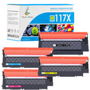 HP Color Laser MFP 179fng Toner-Kompatibel HP 117A/117X CMYK Multipack