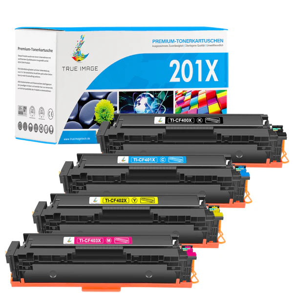 HP Color LaserJet Pro M252n Toner - Kompatible HP 201A/201X CMYK Multipack