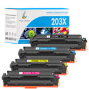 HP Color LaserJet Pro M254dn Toner - Kompatibel HP 203A/203X CMYK Multipack