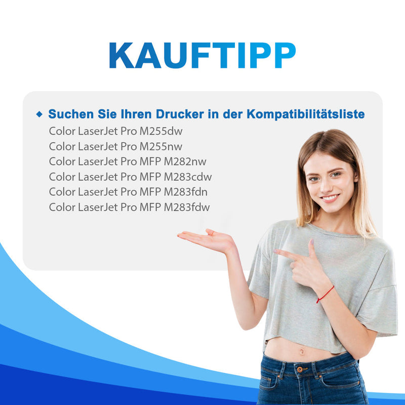 Kompatible HP 207X CMYK Multipack Toner Patronen | Smart Chips | Tonerstand überwachen