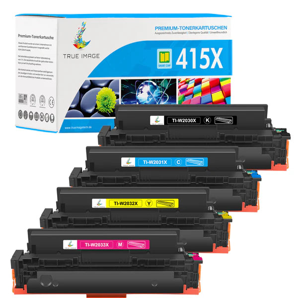 HP Color LaserJet Pro MFP M479fdn Toner-Kompatible HP 415A/415X CMYK Multipack