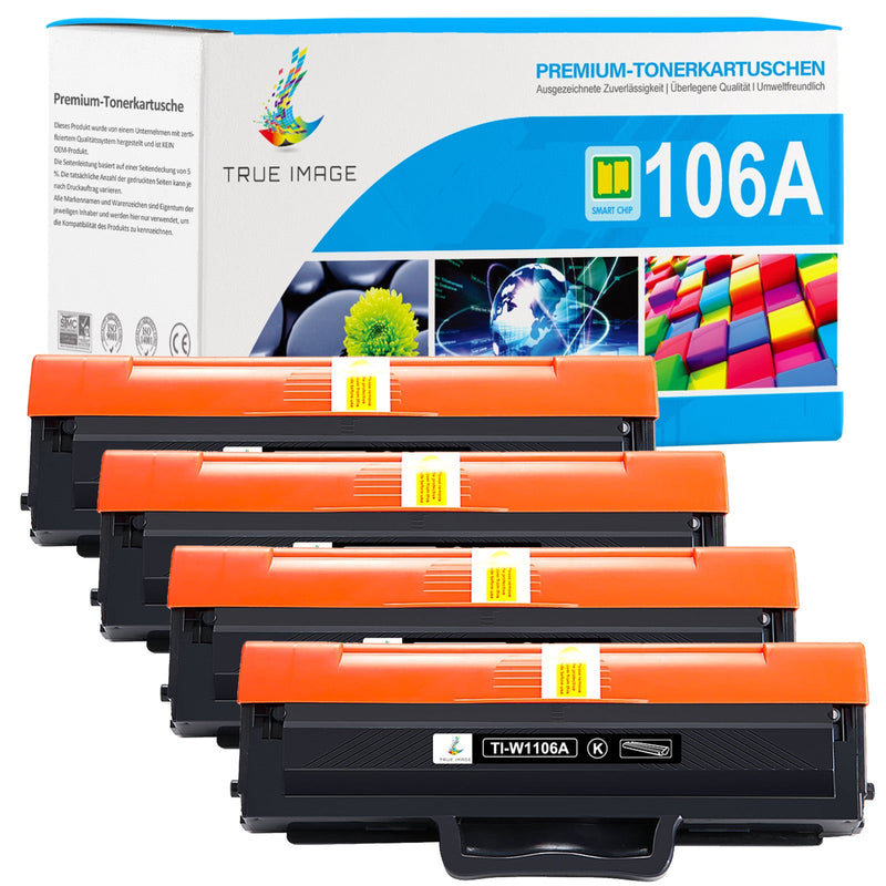 Kompatible HP 106X W1106A XL Toner Patronen 4er-Pack