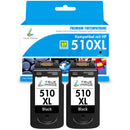 Kompatibel Canon PG510XL  Schwarz Druckerpatronen 2er-Pack