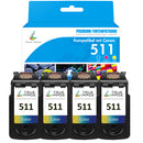 Canon CL511 CMY 3-farbig Druckerpatrone 4er-Pack