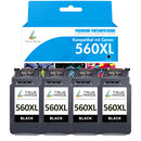 Canon PG560 XL Schwarz Druckerpatronen 4er-Pack