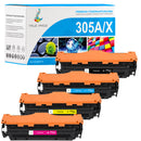 Kompatibel HP 305A/X Toner CMYK 4er-Pack