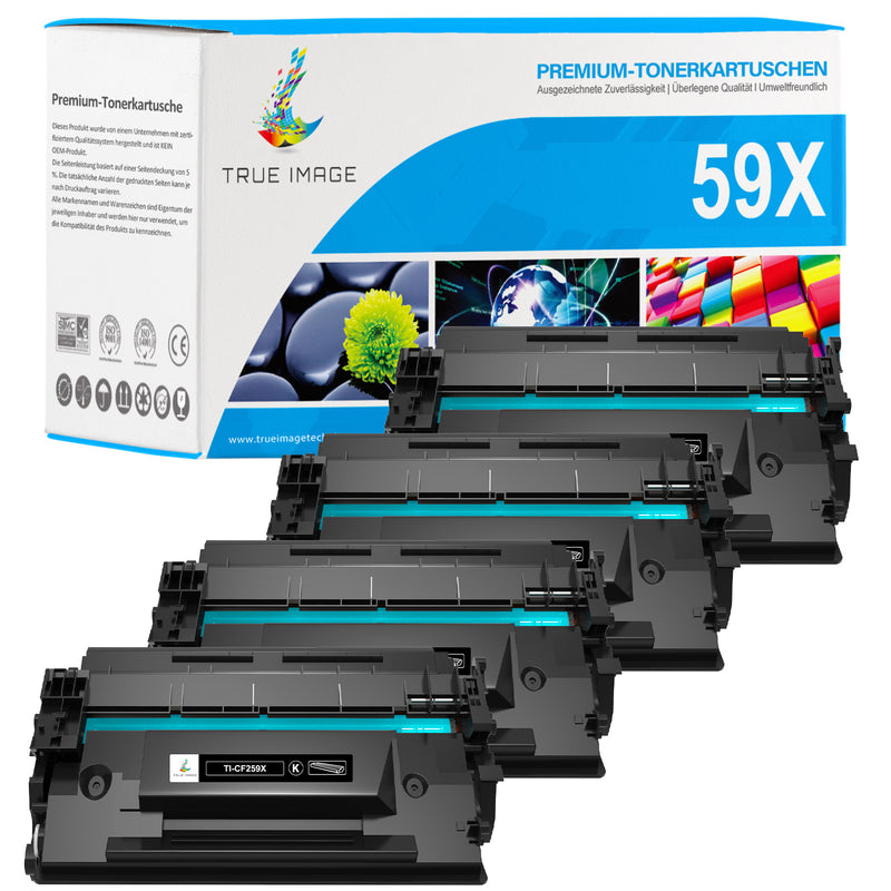 Kompatible HP 59X CF259X Toner Patronen 4er-Pack