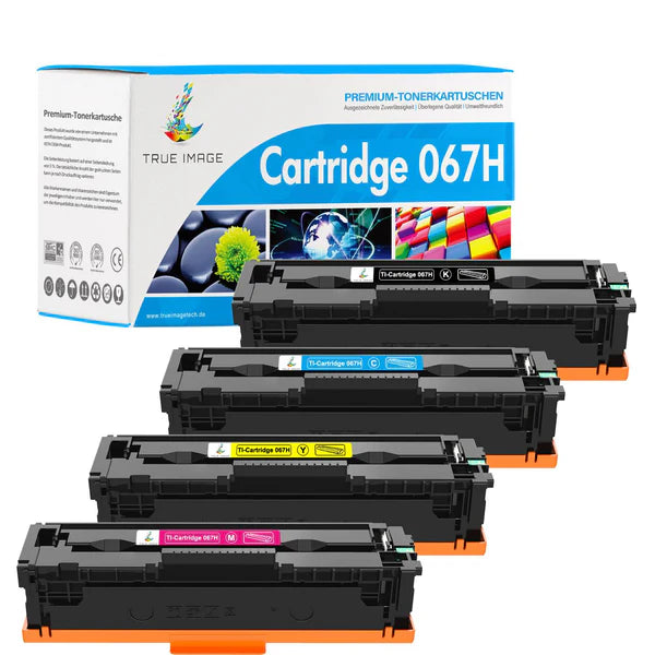 Canon i-SENSYS MF657Cdw Toner-Kompatible Canon 067/067H 4er-Pack