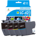 Kompatibel Brother LC421 LC-421 4er-Pack