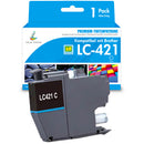 Kompatibel Brother LC421 LC-421 Cyan Toner
