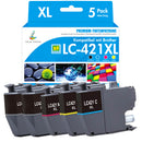 Kompatibel Brother LC421XL LC-421XL 5er-Pack