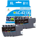 Kompatibel Brother LC421XL LC-421XL Druckerpatronen CMYK Multipack