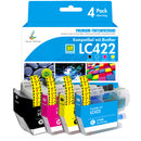 Kompatibel Brother LC422 LC-422 Druckerpatronen 4er-Pack