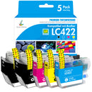 Kompatibel Brother LC422 LC-422 Druckerpatronen 5er-Pack