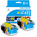 Kompatibel Brother LC422 LC-422 Druckerpatronen 8er-Pack