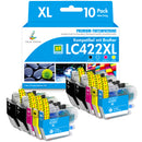 Kompatibel Brother LC422XL LC-422XL Druckerpatronen 10er-Pack