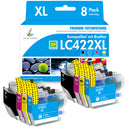 Kompatibel Brother LC422XL LC-422XL Druckerpatronen 8er-Pack