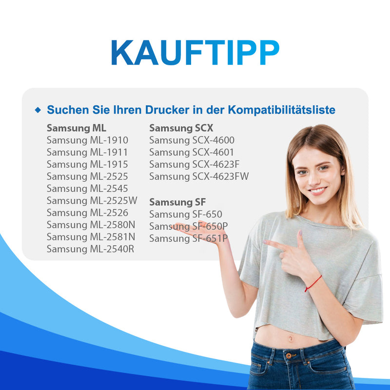 Toner MLT-D1052L SU759A Kompatibel für Samsung ML-2525,ML-2525W,SCX-4623F-Hohe Kapazität für 2500 Seiten
