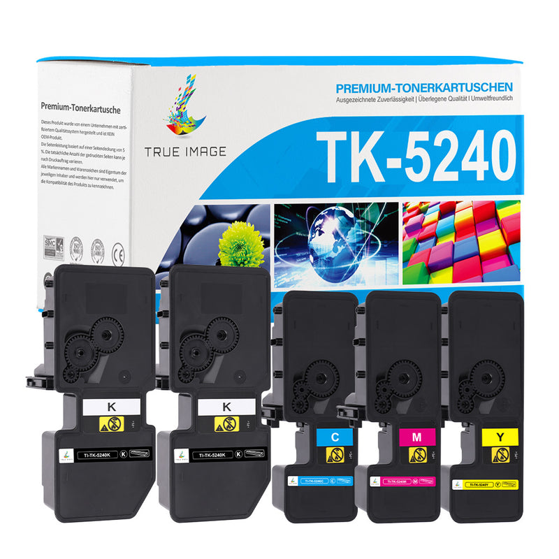 Kyocera ECOSYS M5526cdw Toner-Kompatible Kyocera TK-5240 Toner Patrone Set