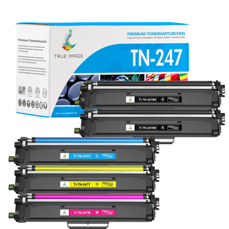 Kompatible Brother TN247 CMYK Toner Patronen 4er-Pack