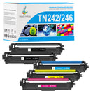Kompatibel Brother TN-242BK + TN-246 CMY Hohe Kapazität Toner Multipack