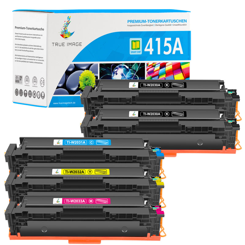 HP Color LaserJet Pro M454dw Toner-Kompatible HP 415A/415X CMYK Multipack