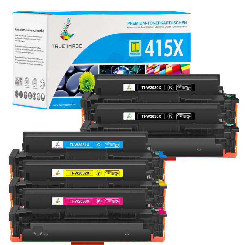 HP Color LaserJet Pro MFP M479fdn Toner-Kompatible HP 415A/415X CMYK Multipack